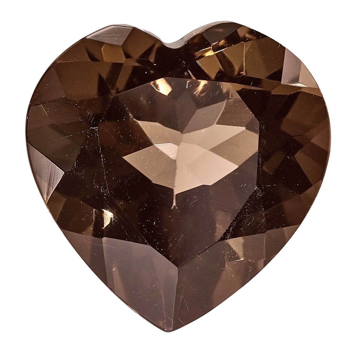 Smoky Quartz 5mm Heart Faceted AA Quality SQ-0500-HTF-AA, MPN: SQ-HTF-AA,