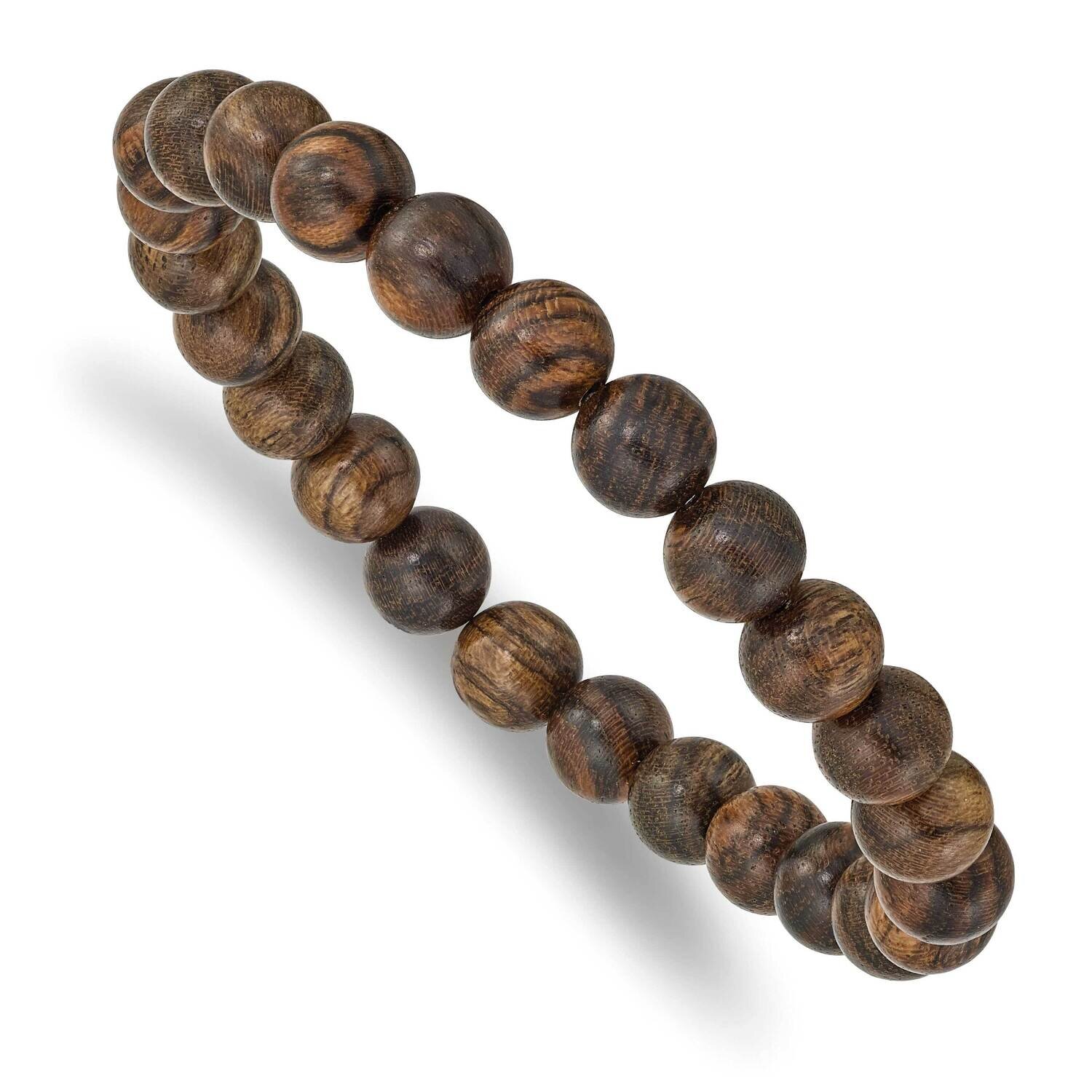 Tigerwood Bead Stretch Bracelet SRB2513