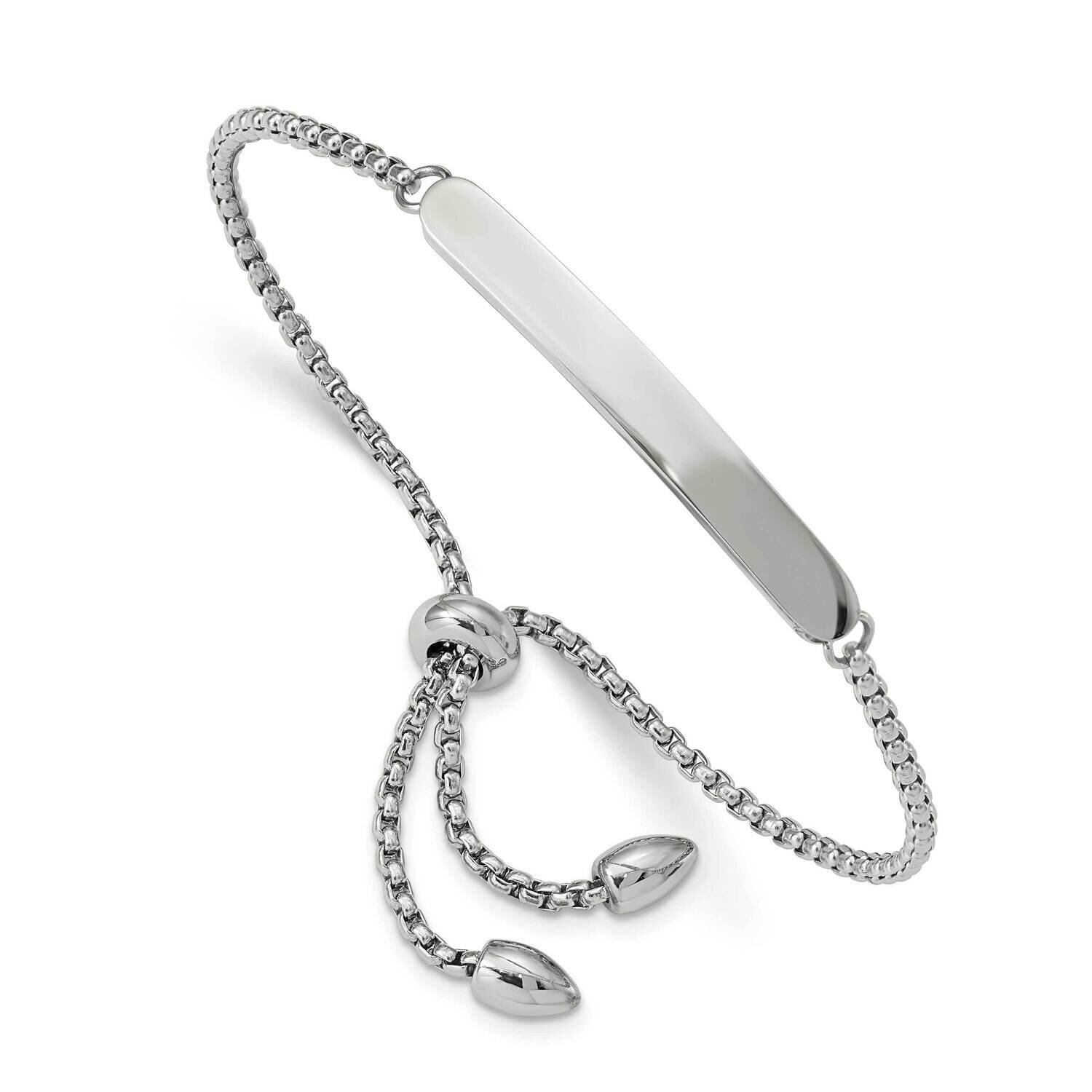 Adjustable Id Bracelet Stainless Steel Polished SRB2557, MPN: SRB2557, 191101859465
