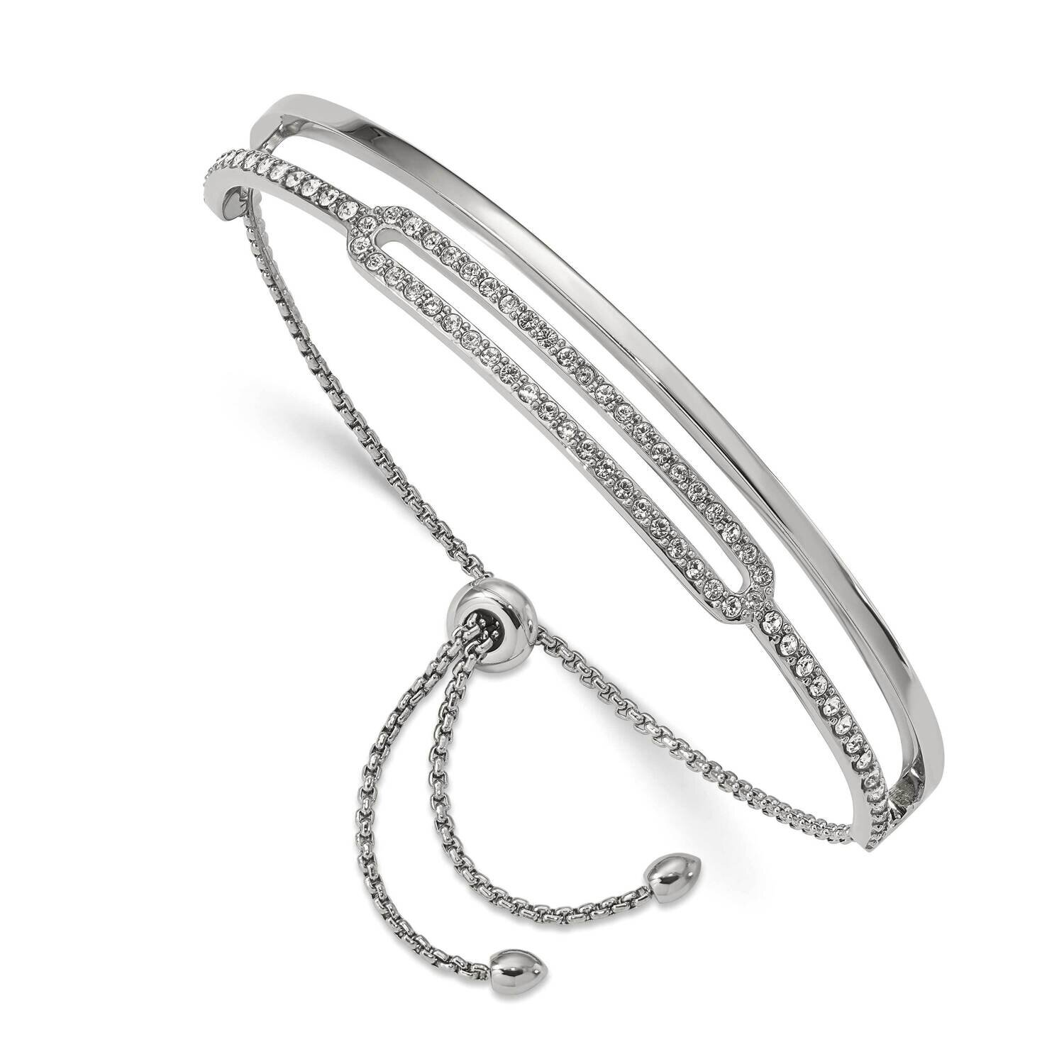 Crystals From Swarovski Adjustable Bangle Stainless Steel Polished SRB2563, MPN: SRB2563, 191101864…