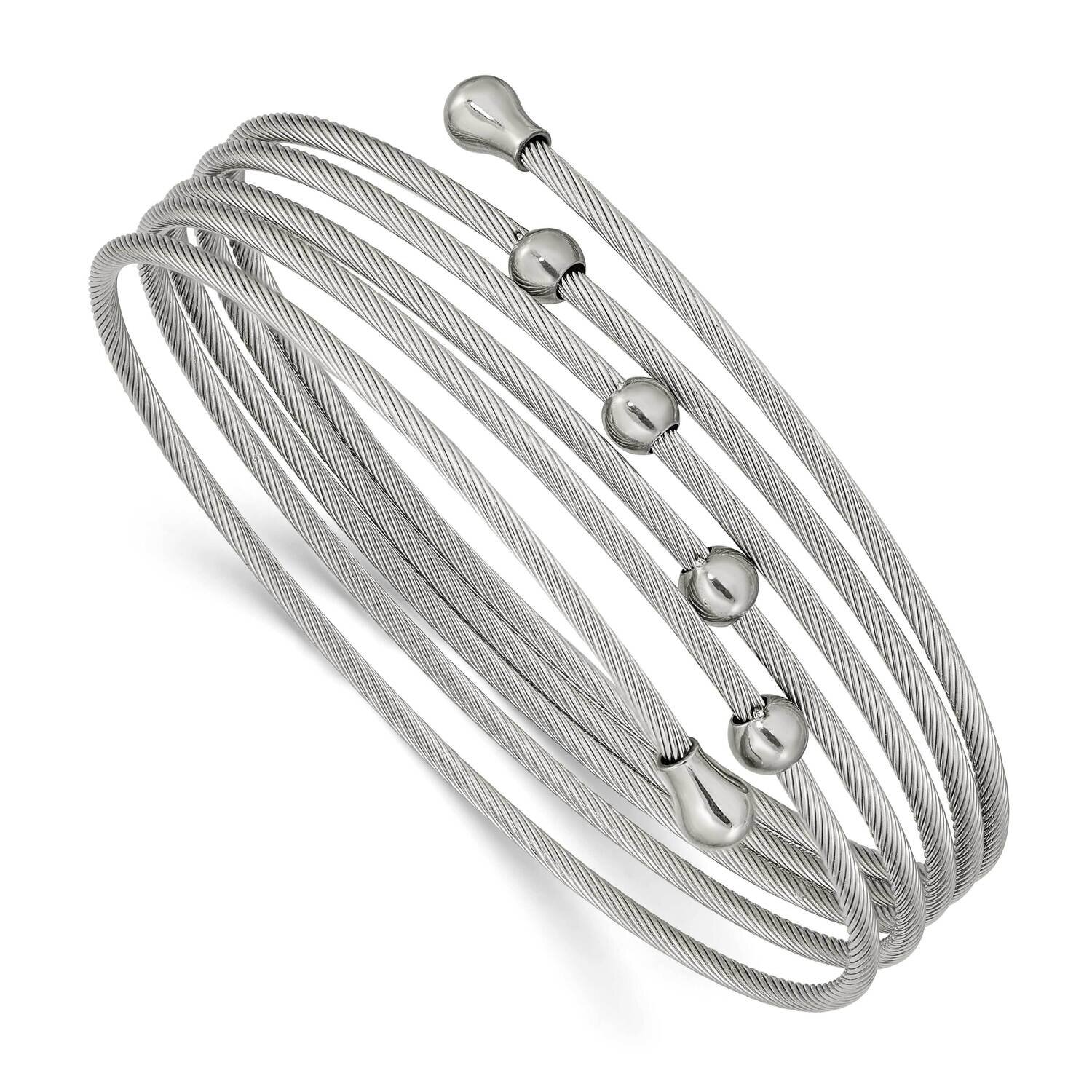Flexible Coil Bangle Stainless Steel Polished SRB2602, MPN: SRB2602, 191101865015