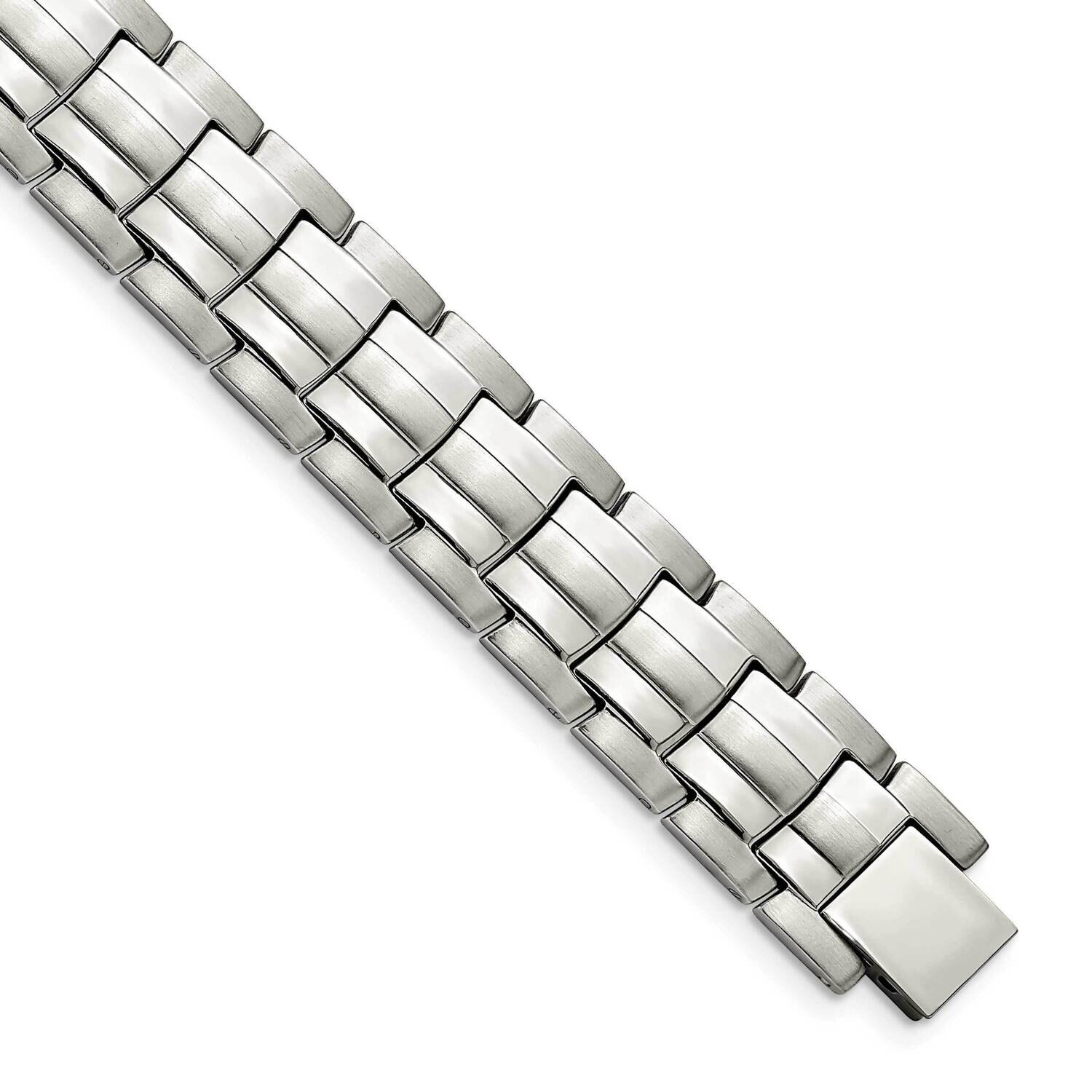 8.5 Inch Link Bracelet Stainless Steel Brushed and Polished SRB2779-8.5, MPN: SRB2779-8.5, 19110185…