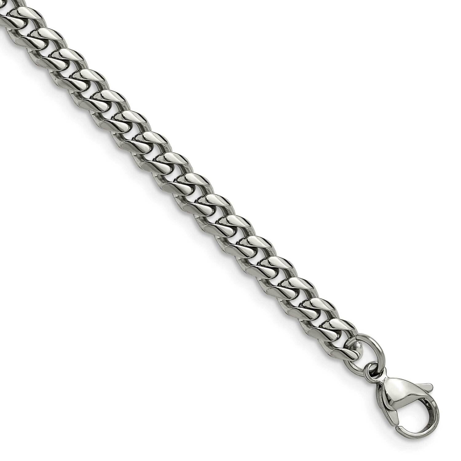 6mm 8.25 Inch Curb Bracelet Stainless Steel Polished SRB2910-8.25, MPN: SRB2910-8.25, 191101859533