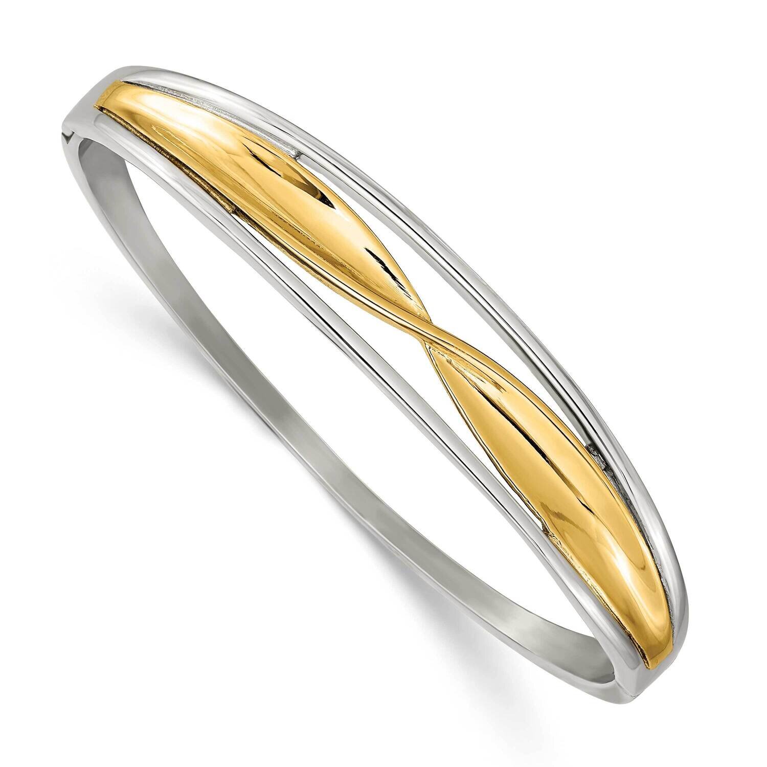 Yellow Ip-Plated Hinged Bangle Stainless Steel Polished SRB2911, MPN: SRB2911, 191101865817