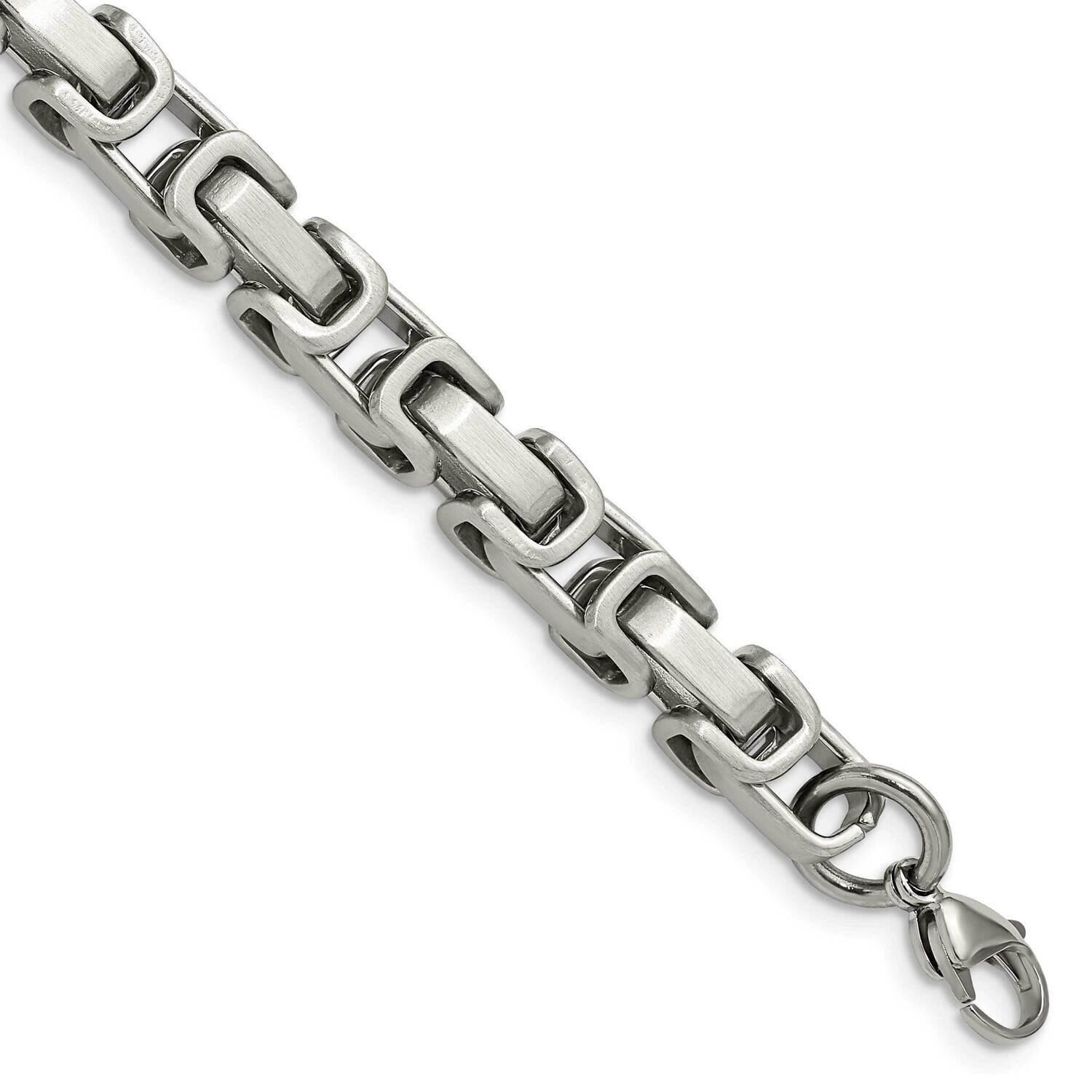 8.5 Inch Bracelet Stainless Steel Brushed and Polished SRB2912-8.5
