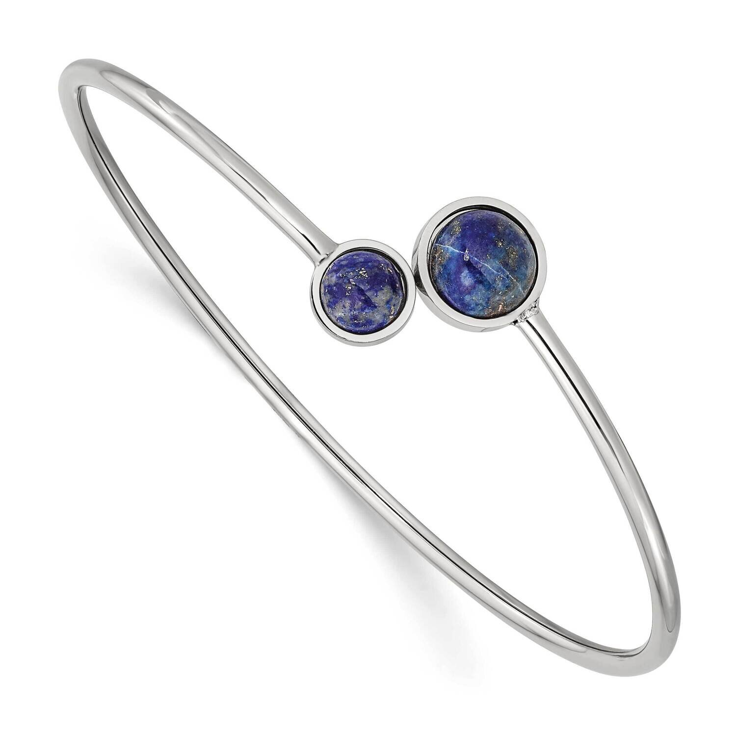 Lapis Flexible Bangle Stainless Steel Polished SRB2934, MPN: SRB2934, 191101866012