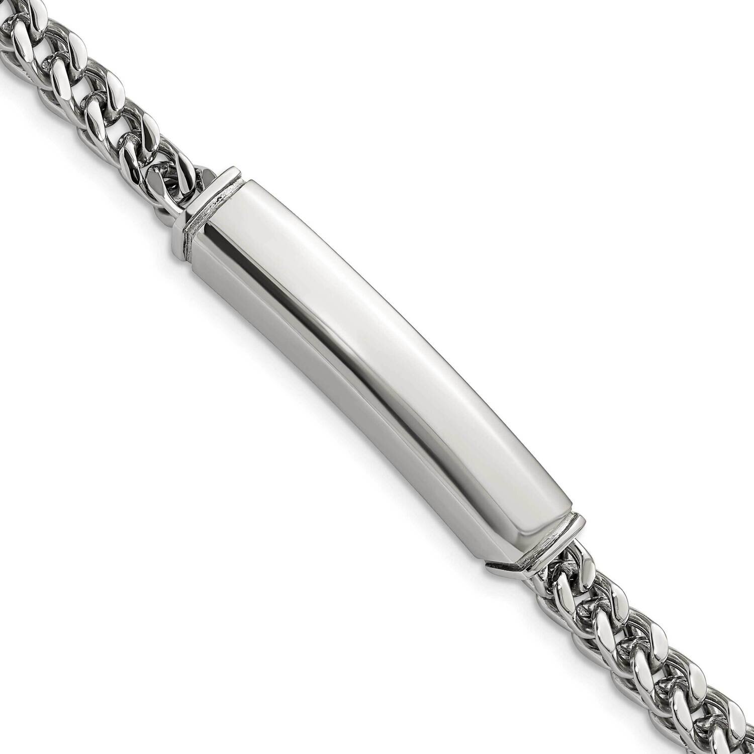 Heavy Wheat 8.25 Inch Id Bracelet Stainless Steel Polished SRB3017-8.25, MPN: SRB3017-8.25, 1911018…