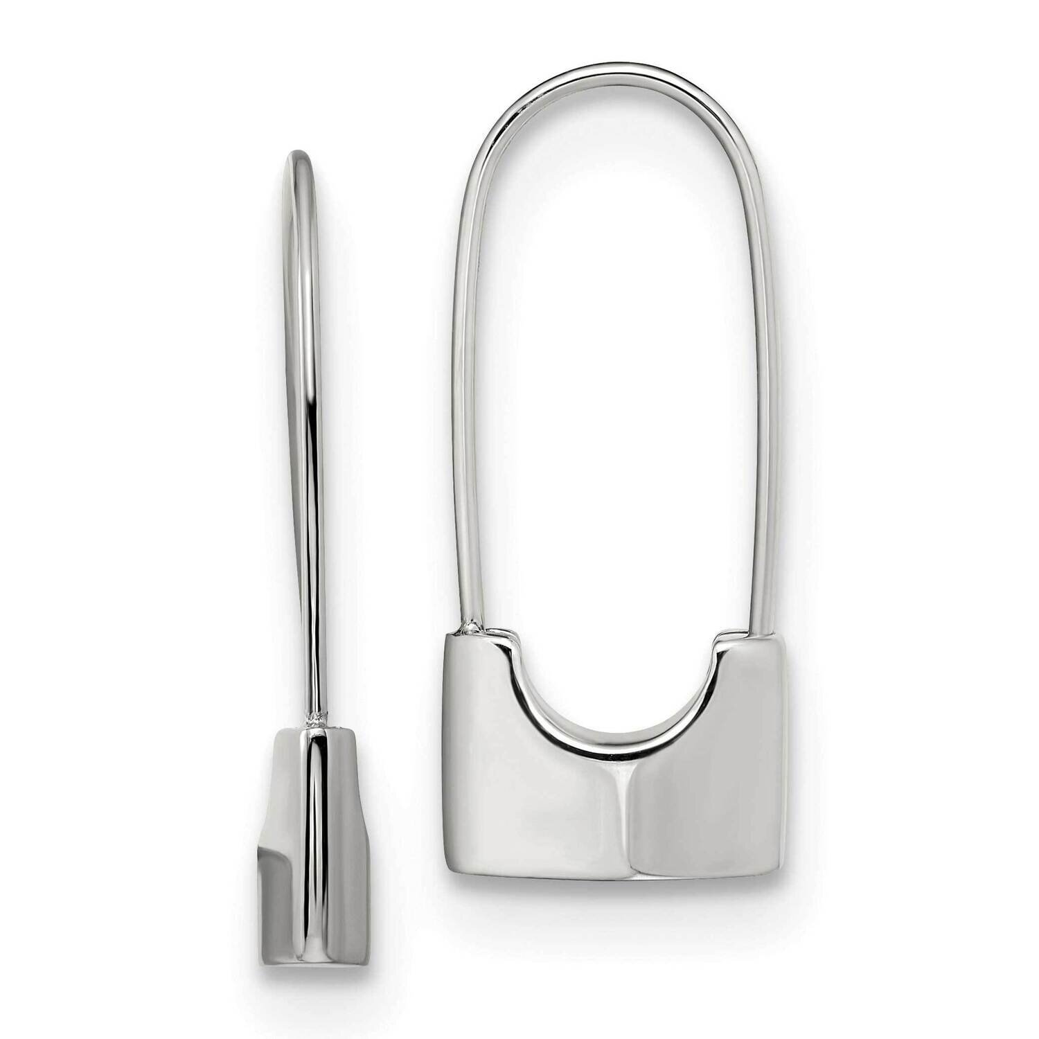 Lock Earrings Stainless Steel Polished SRE1563