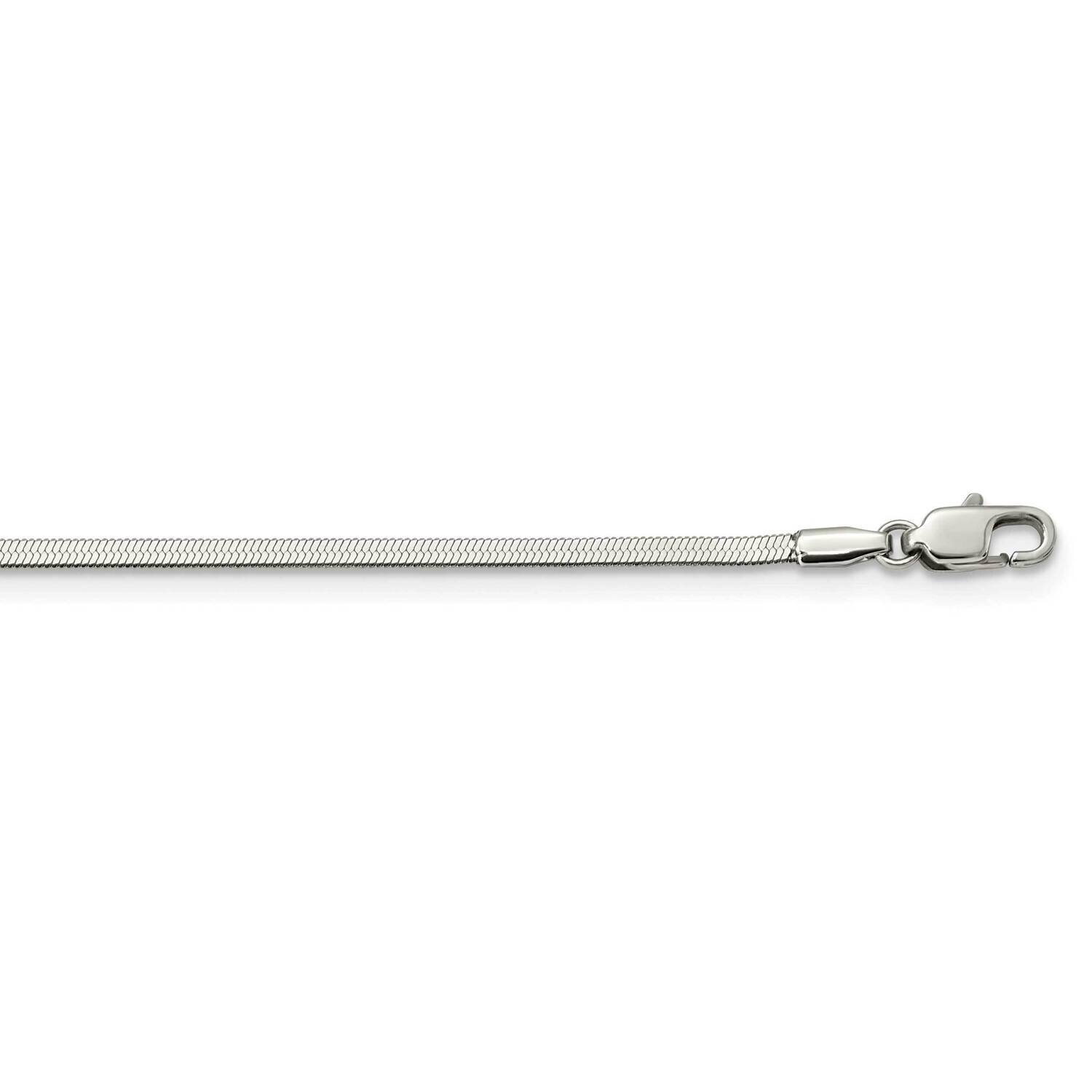 2.3mm 20 Inch Herringbone Chain Stainless Steel Polished SRN2870-20