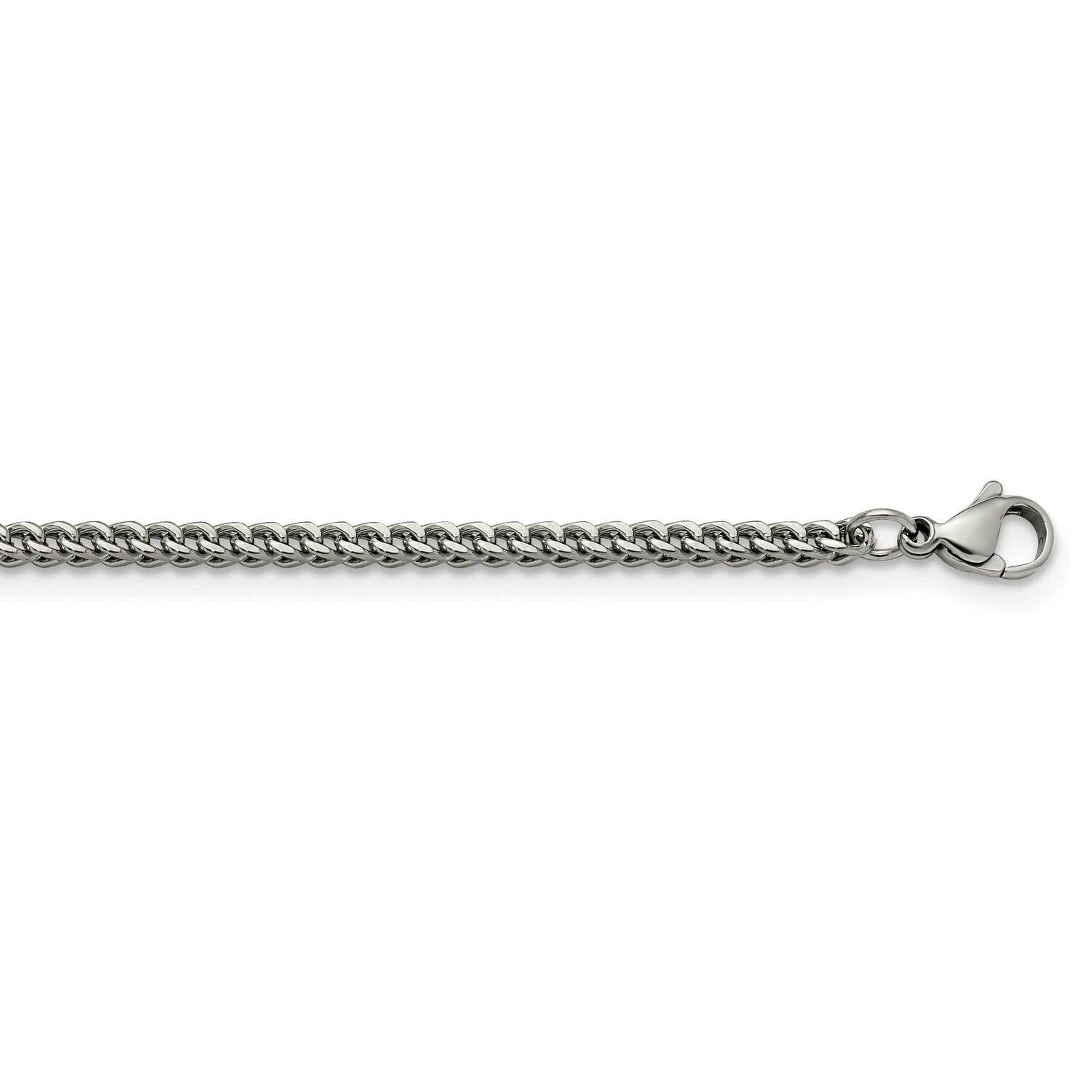 2.5mm 18 Inch Franco Chain Stainless Steel Polished SRN2896-18