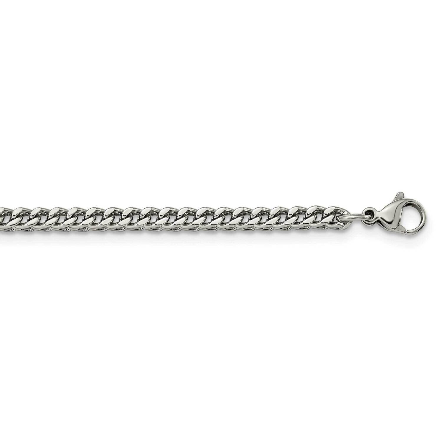 4mm 18 Inch Franco Chain Stainless Steel Polished SRN2898-18