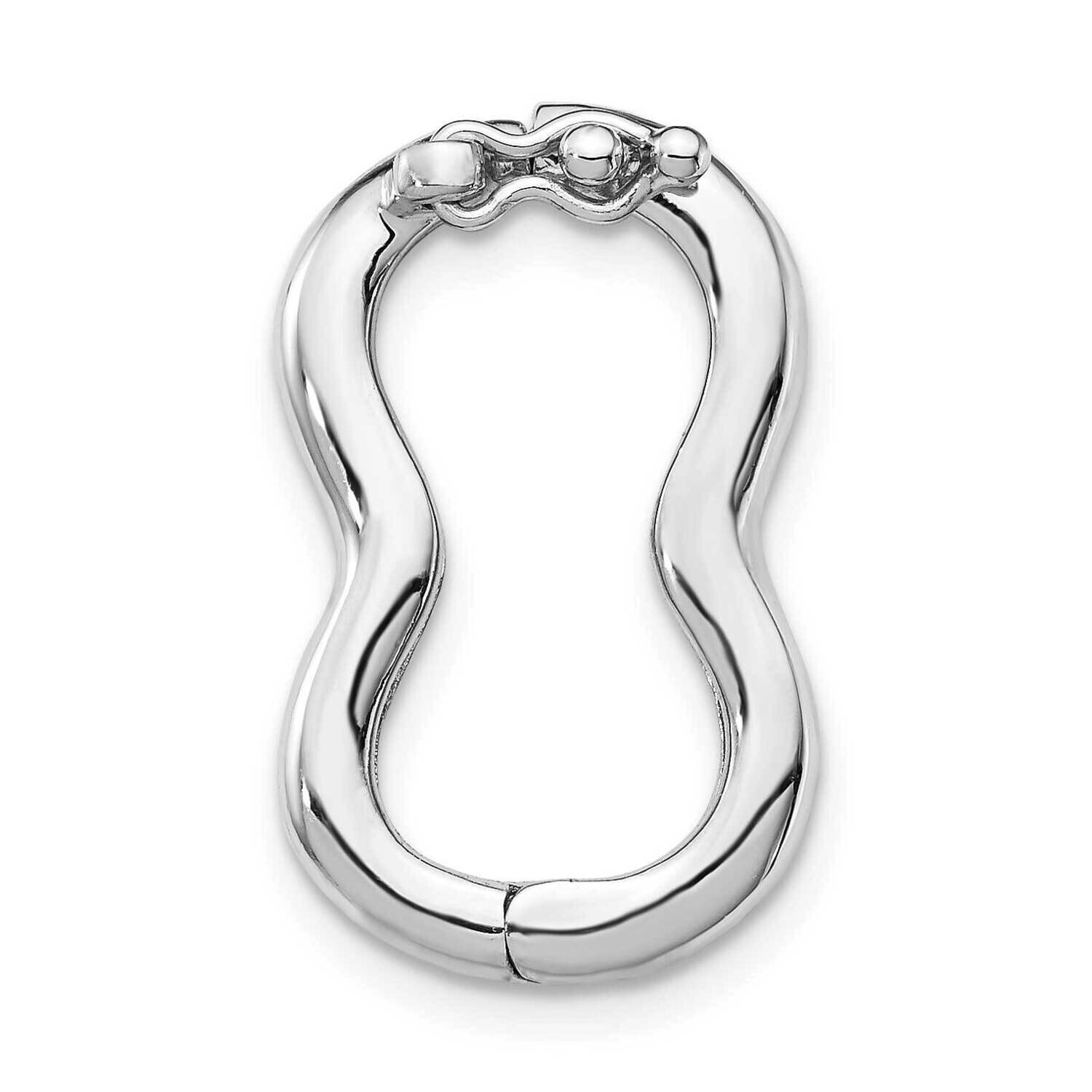 12.5mm x 20mm Shortener Sterling Silver Rhodium-plated SS5055, MPN: SS5055, 883957953564