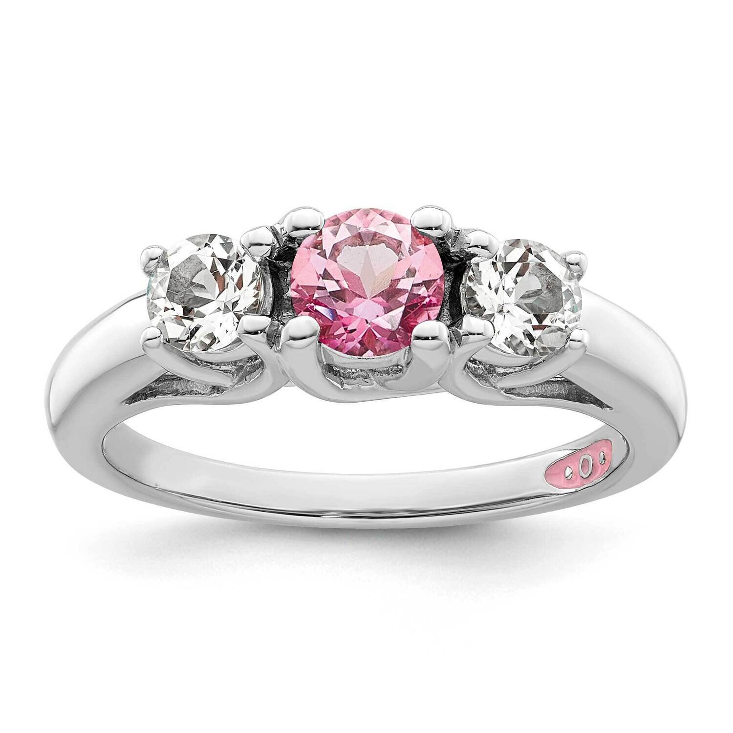 Survivor Clear &amp; Pink Swarovski Topaz Pamela Ring 10k White Gold 10SV206W, MPN: SV206SS, 8867747311…