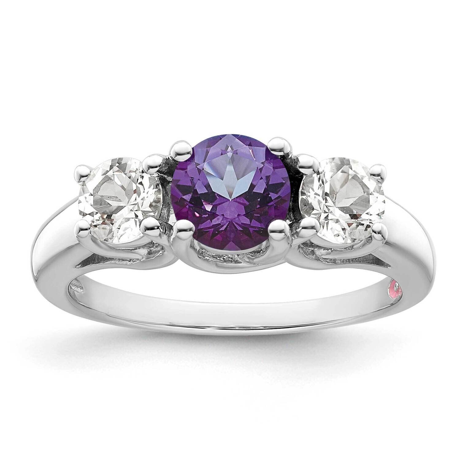 Survivor Collection Clear Purple Swarovski Topaz Pamela Ring 10k White Gold 10SV207WPU, MPN: SV207S…