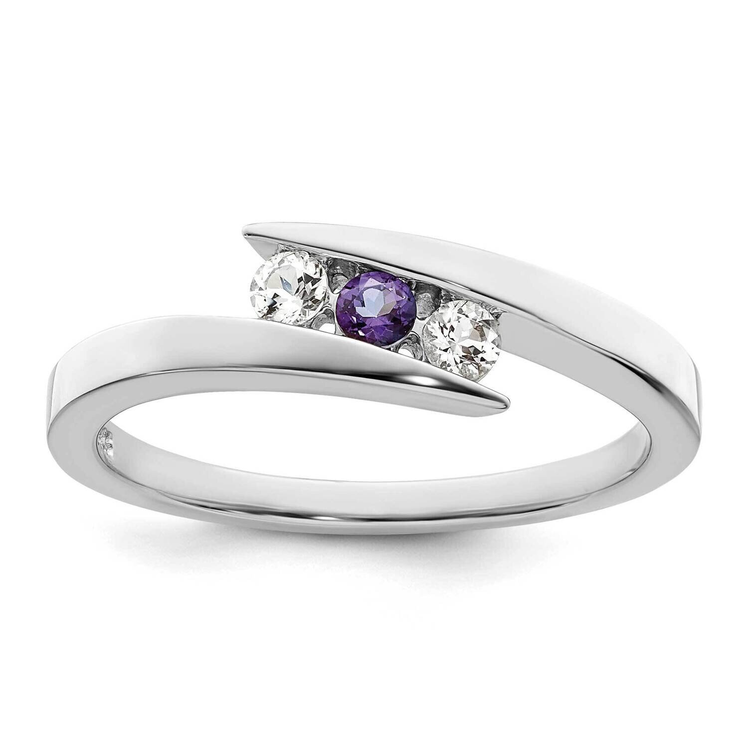 Survivor Clear &amp; Purple Swarovski Topaz Circle Of Strength Sterling Silver SV217SSPU-6, MPN: SV217S…