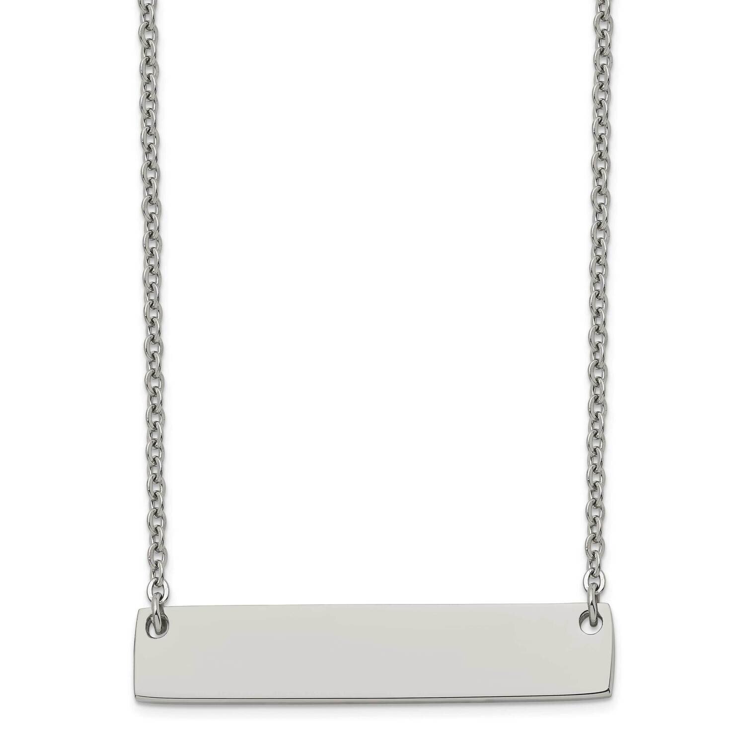 Polished Bar with 2 Inch Extension 19.5 Inch Necklace Titanium TBN199-19.5, MPN: TBN199-19.5, 19110…