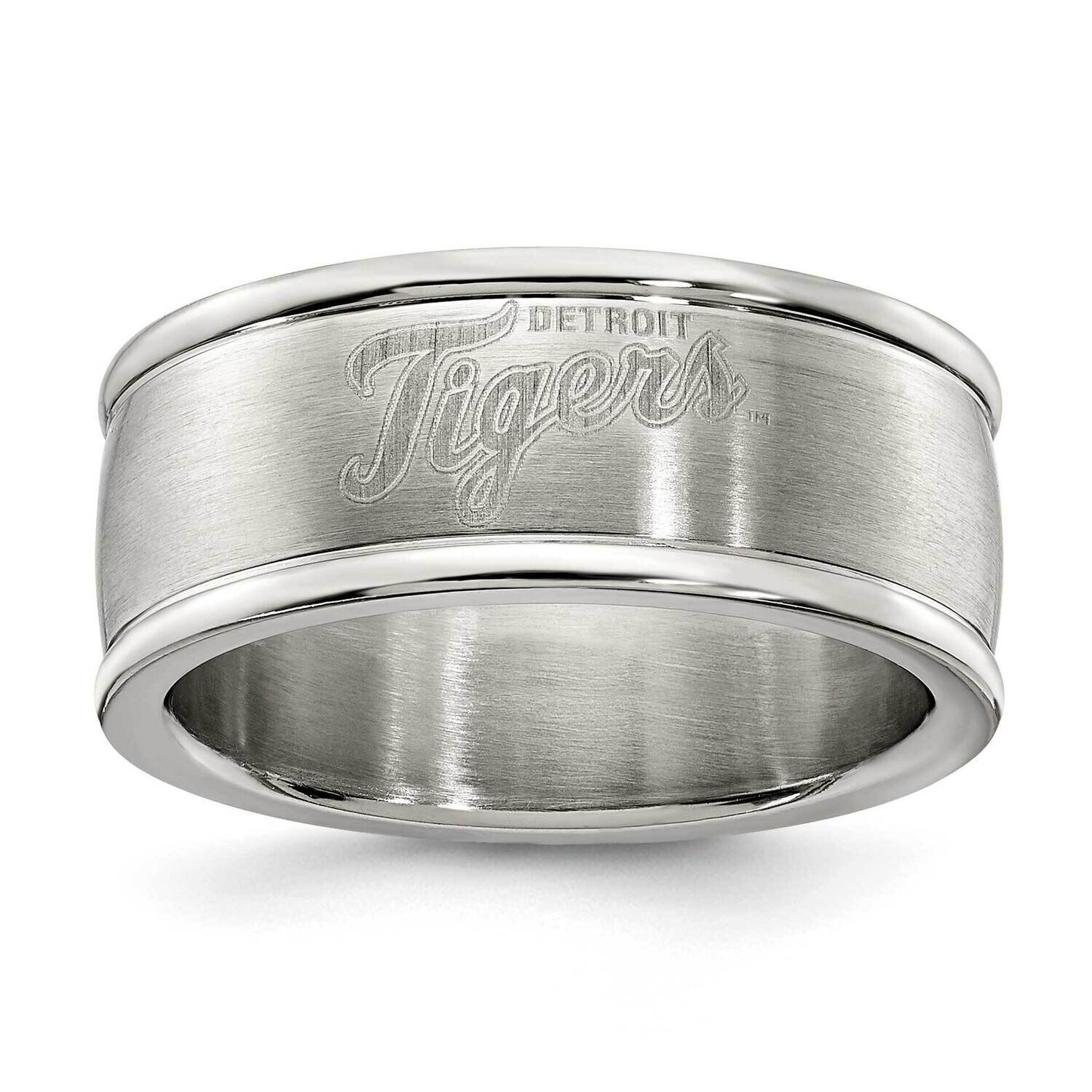 Detroit Tigers Logo Band Ring Stainless Steel TIG035-SZ6, MPN: TIG035, 634401993380