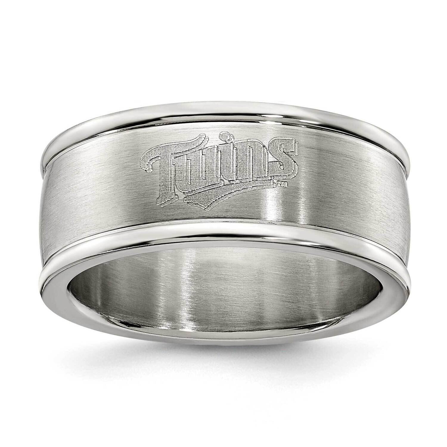 Minnesota Twins Logo Band Ring Stainless Steel TWN035-SZ6
