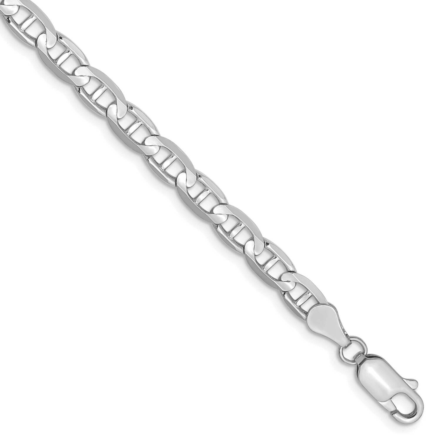 4.5mm Concave Anchor Chain 14k White Gold WCA120-7