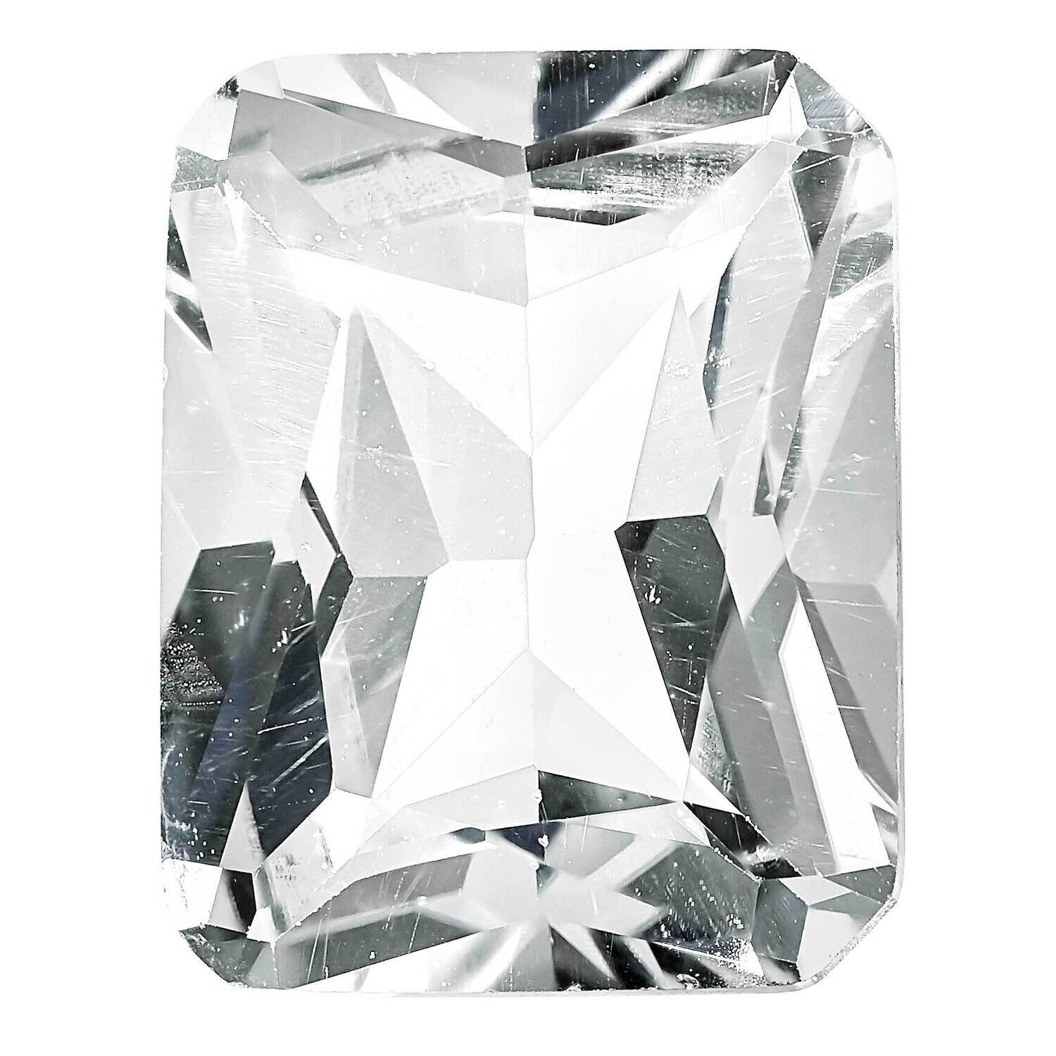 White Topaz 6x4mm Octagon Radiant Cut AA Quality WT-0604-OCR-AA, MPN: WT-OCR-AA,