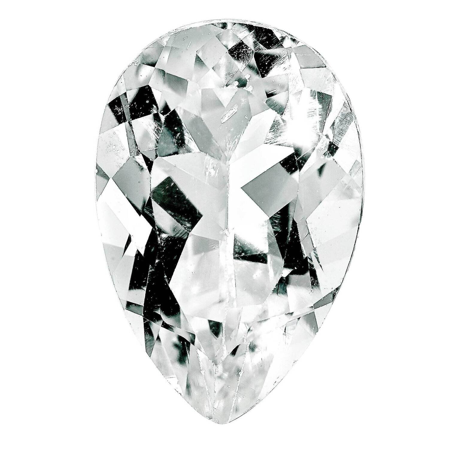White Topaz 5x3mm Pear AA Quality WT-0503-PSF-AA, MPN: WT-PSF-AA,