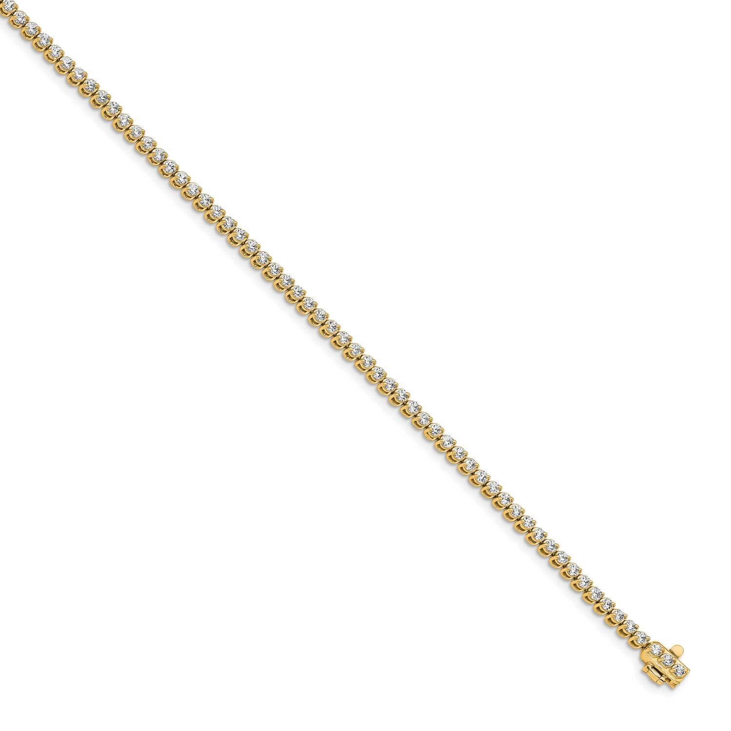 1.9mm Round 2-Prong Diamond 2.0Ct 7 Inch Bracelet 14k Gold X10019A, MPN: X10019AA, 883957045924