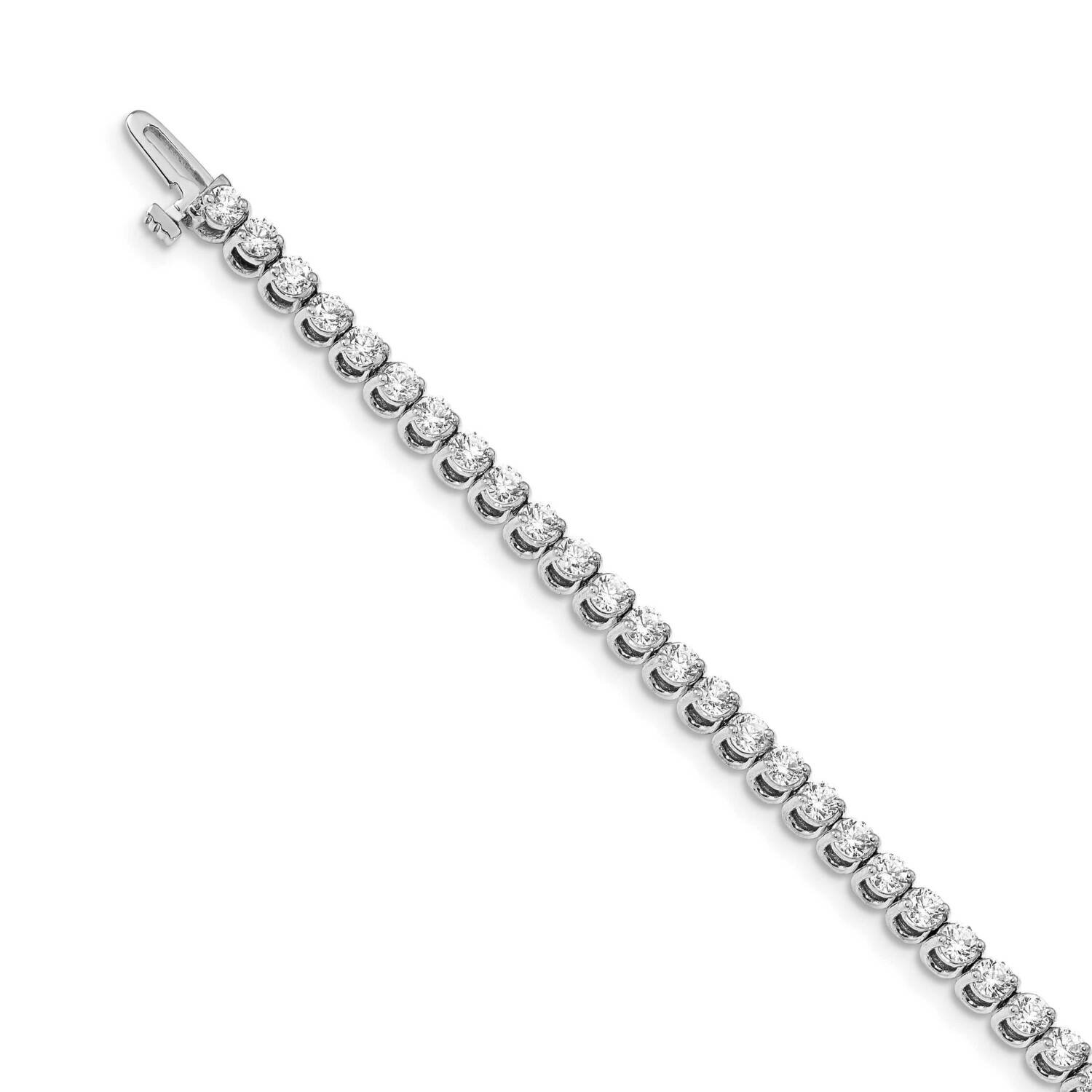 2.7mm Round 2-Prong Diamond 3.97Ct 7 Inch Bracelet 14k White Gold X10021WA, MPN: X10021WAA, 8839570…