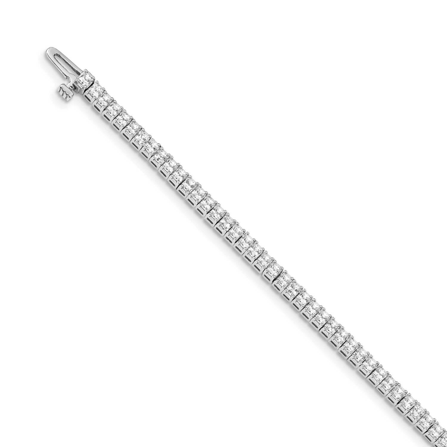 2mm Princess 4Ct Diamond Tennis Bracelet 14k White Gold X10022WAA