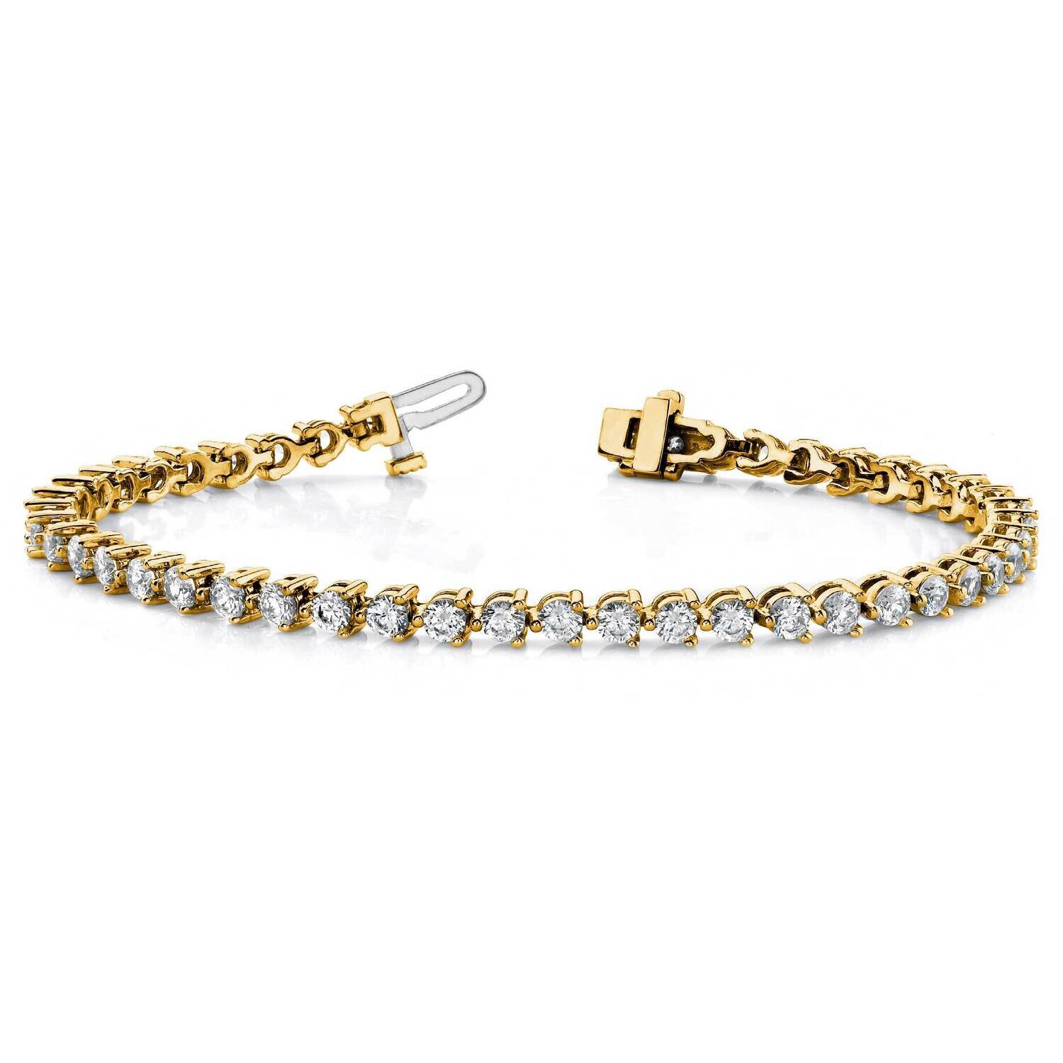 Vs/Si, D E F, Diamond Tennis Bracelet 14k Yellow Gold True Origin Lab Grown X2837LD, MPN: X2837LD, …