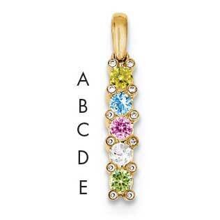 Family Jewelry Geniune Stone &amp; Diamond Set Pendant 14k Gold XMP31/5GY, MPN: XMP31_5--6, 883957141916