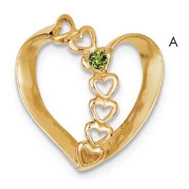 Family Heart Slide 14k Gold XMP4/1GY, MPN: XMP4_1--6, 883957142036