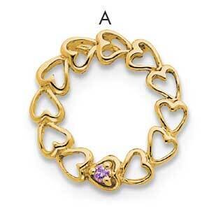 14K 1 Stone Family Pendant Genuine XMP53/1GY, MPN: XMP53_1--6, 883957142777