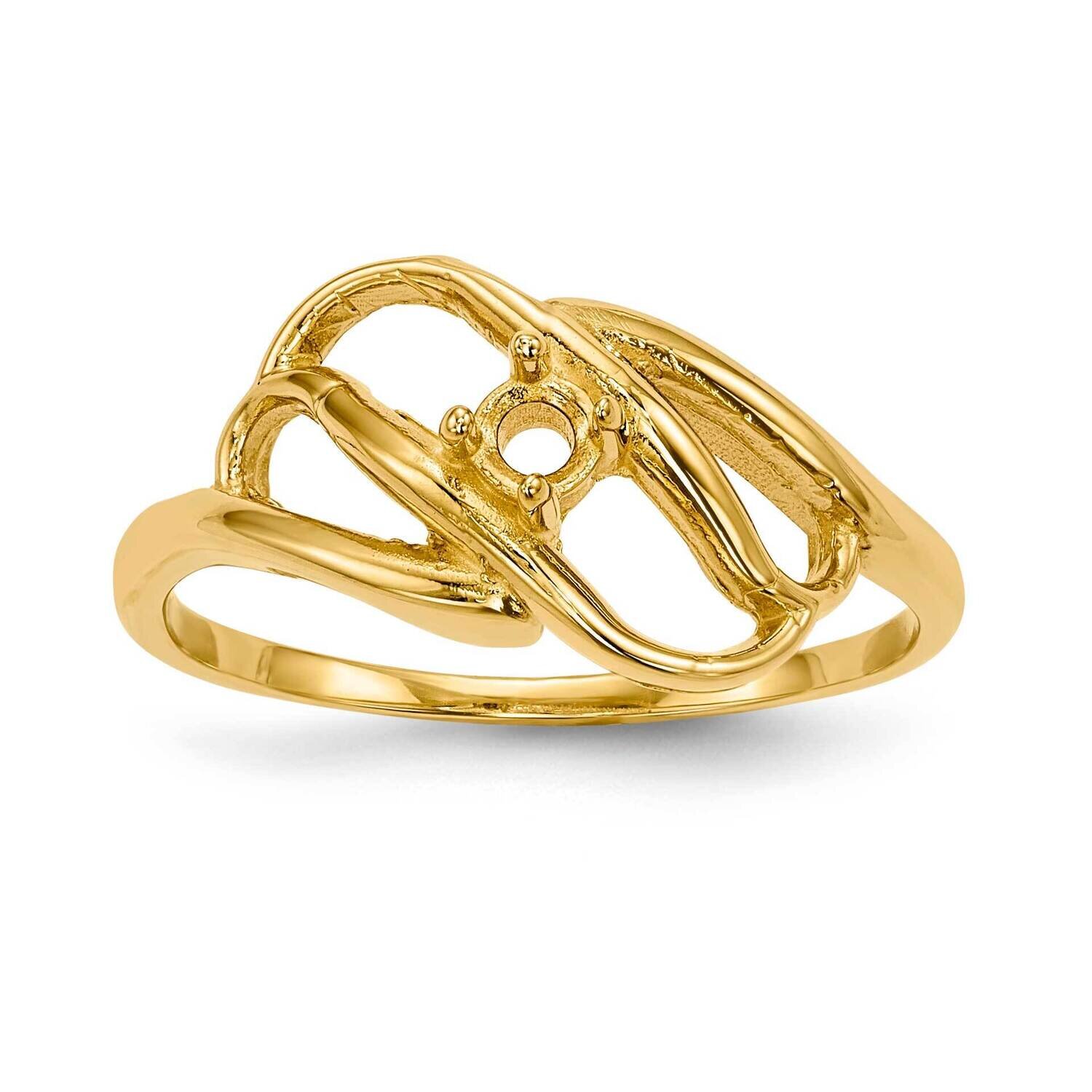 1-Stone Mothers Ring Mounting 14k Polished Gold XMR1/1-7