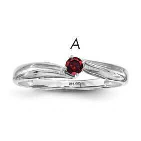 Family Jewelry Ring Sterling Silver Rhodium-plated XMR10/1SS-5, MPN: XMR10_1W--6, 883957862026