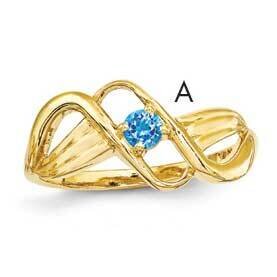 14K 1 Stone Mother&#39;s Ring Genuine XMR12/1GY, MPN: XMR12_1--6, 883957151519