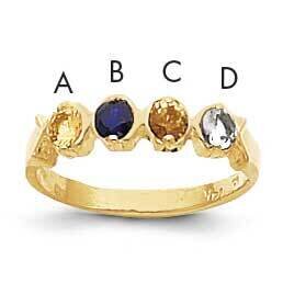 Synthetic Family Jewelry Ring 14k Gold XMR17/4SY, MPN: XMR17_4--6, 883957152448