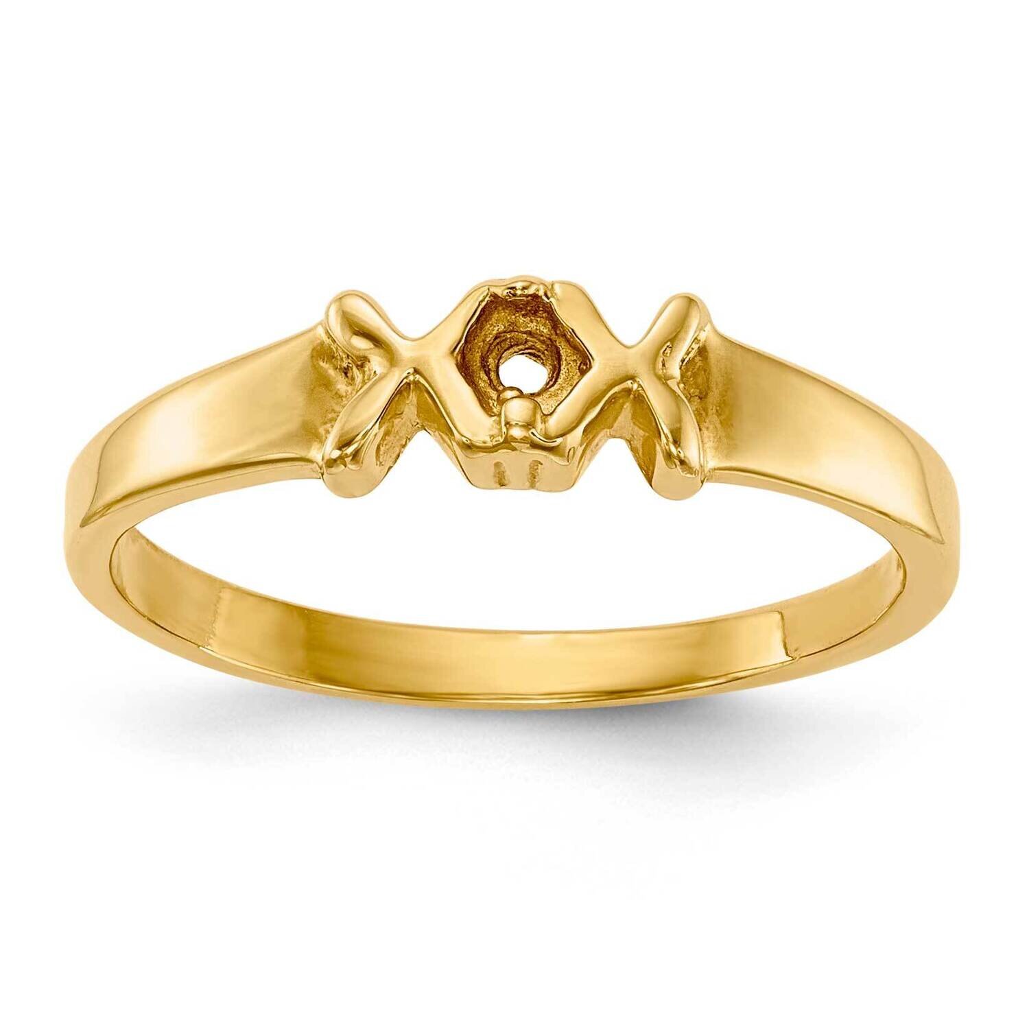 1-Stone Mothers Ring Mounting 14k Polished Gold XMR17/1-7, MPN: XMR17-1, 191101538377