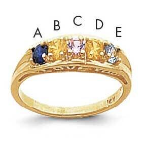 Synthetic Family Jewelry Ring 14k Gold XMR22/5SY, MPN: XMR22_5--6, 883957152981