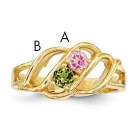 2-Stone Mothers Ring Mounting 14k Polished Gold XMR5/2-7, MPN: XMR5_2--6, 883957161167