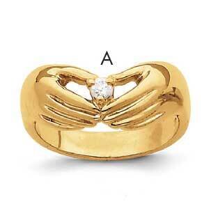1 Synthetic Stone Family Ring 14k Gold XMR51/1SY, MPN: XMR51_1--6, 883957161327