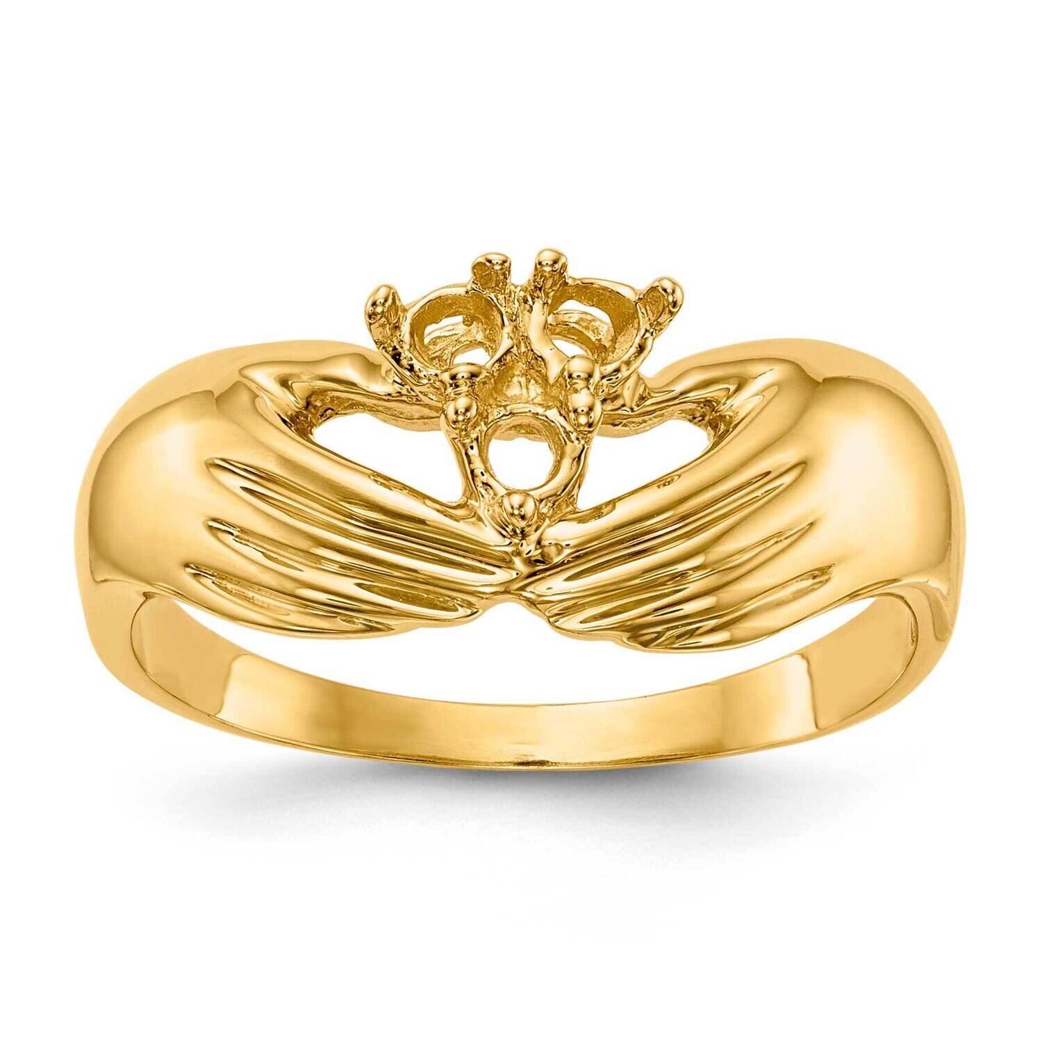 3 Stone Family Ring Mounting 14k Gold XMR51/3-7