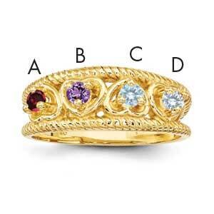 Family Jewelry Ring Mounting 14k Gold XMR65/4-7, MPN: XMR65_4--6, 883957868561