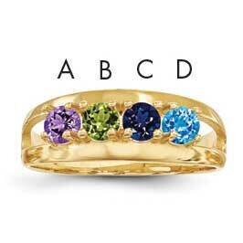 14K 4 Stone Mother&#39;s Ring Genuine XMR7/4GY, MPN: XMR7_4--6, 883957161907