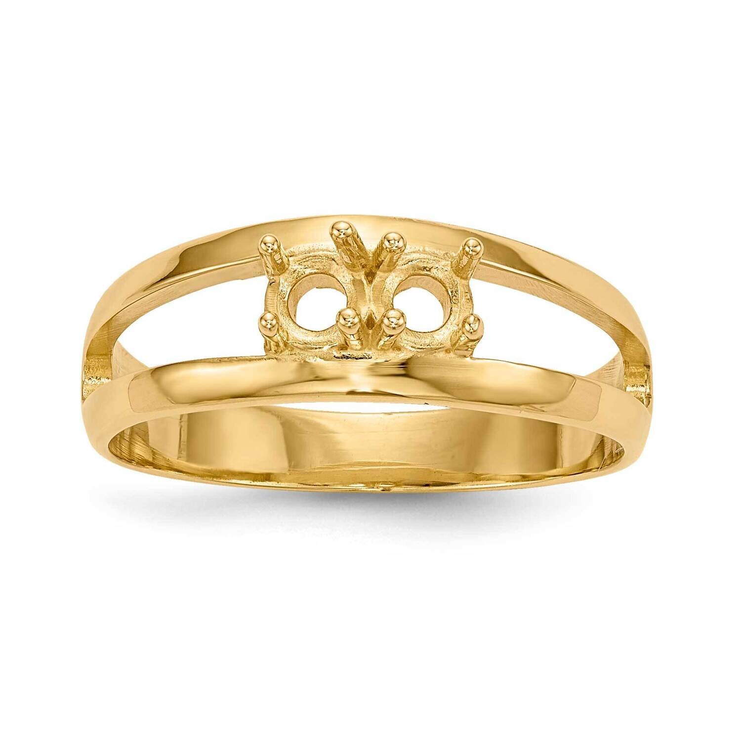 2-Stone Mothers Ring Mounting 14k Polished Gold XMR7/2-7, MPN: XMR7-2, 883957381558