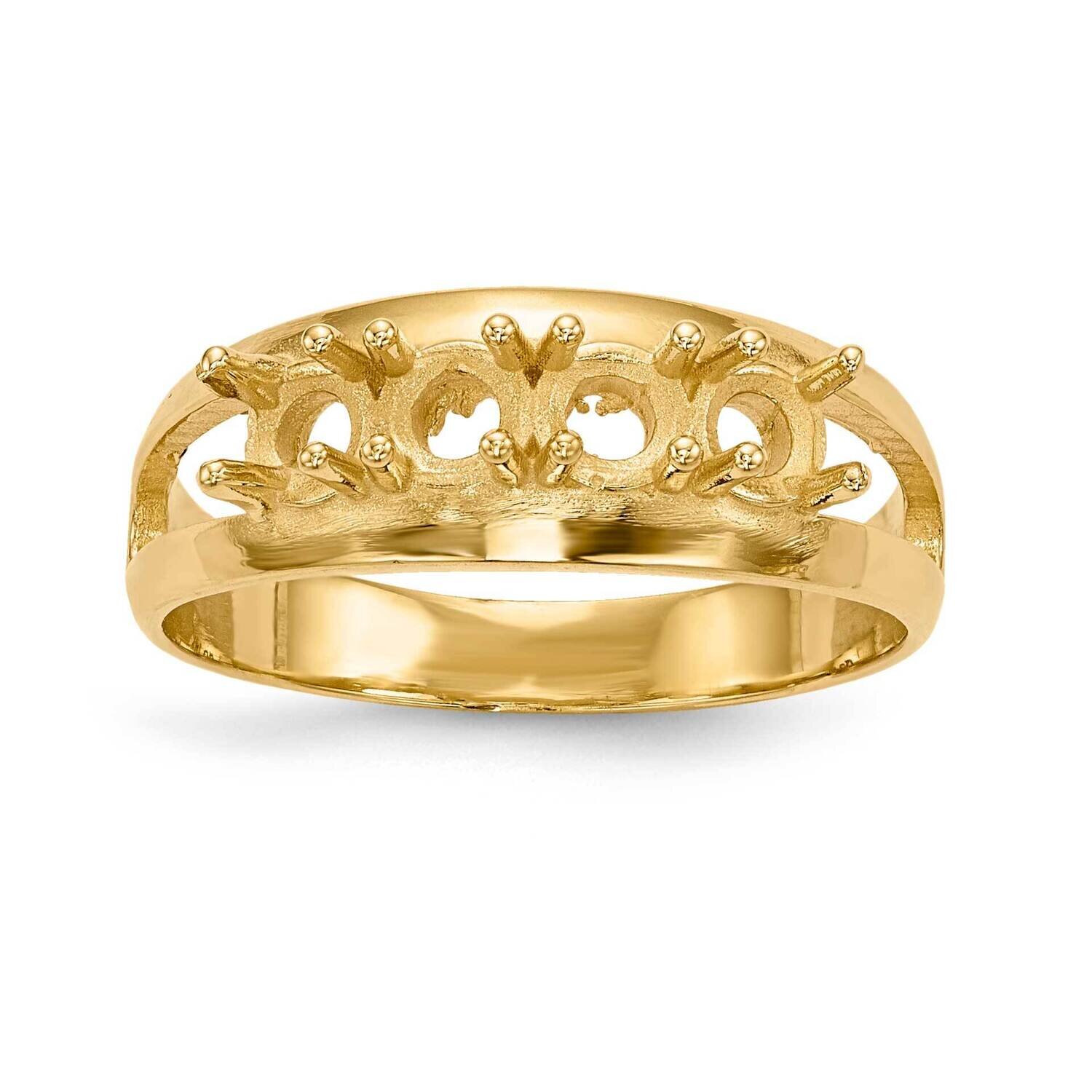 4-Stone Mothers Ring Mounting 14k Polished Gold XMR7/4-7, MPN: XMR7-4, 883957539065