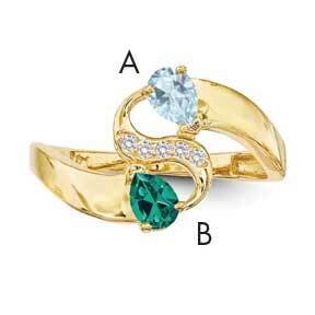 Family Jewelry Ring Mounting 14k Gold XMR89/2-7, MPN: XMR89_2--6, 883957969817