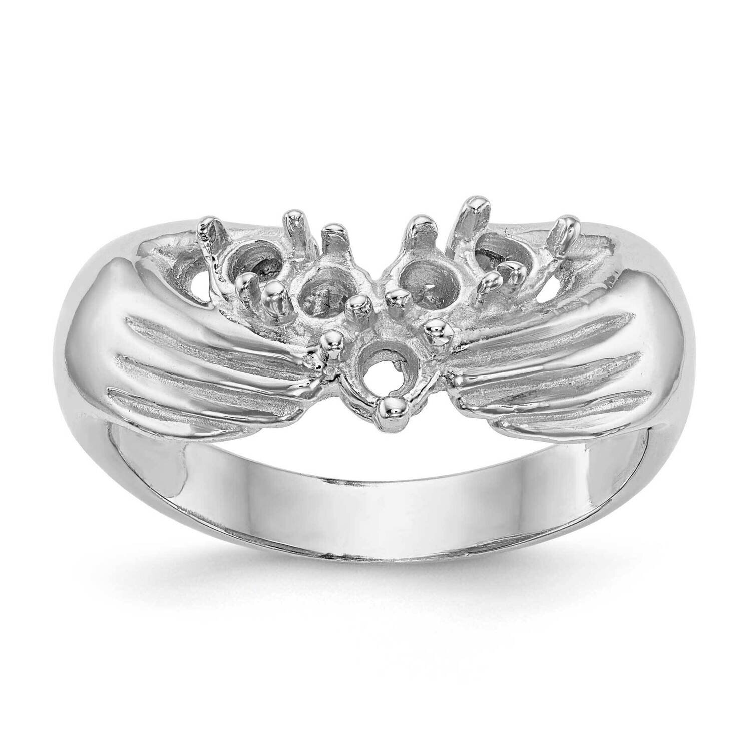 5 Stone Family Ring Mounting 14k White Gold XMRW51/5-7, MPN: XMRW51-5, 191101540912