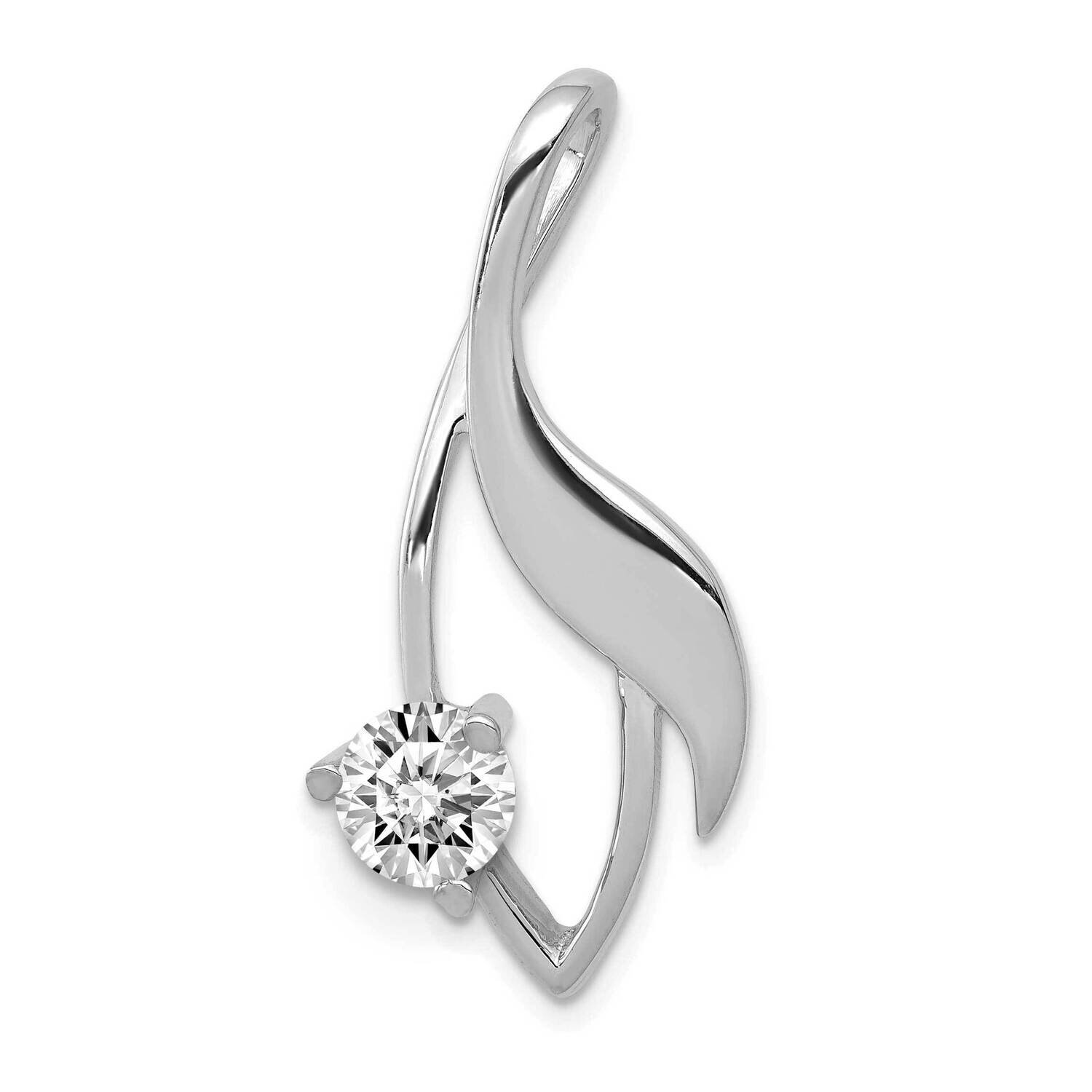 Fancy 5mm Diamond Slide Mtg 14k White Gold XSW403, MPN: XSW403,