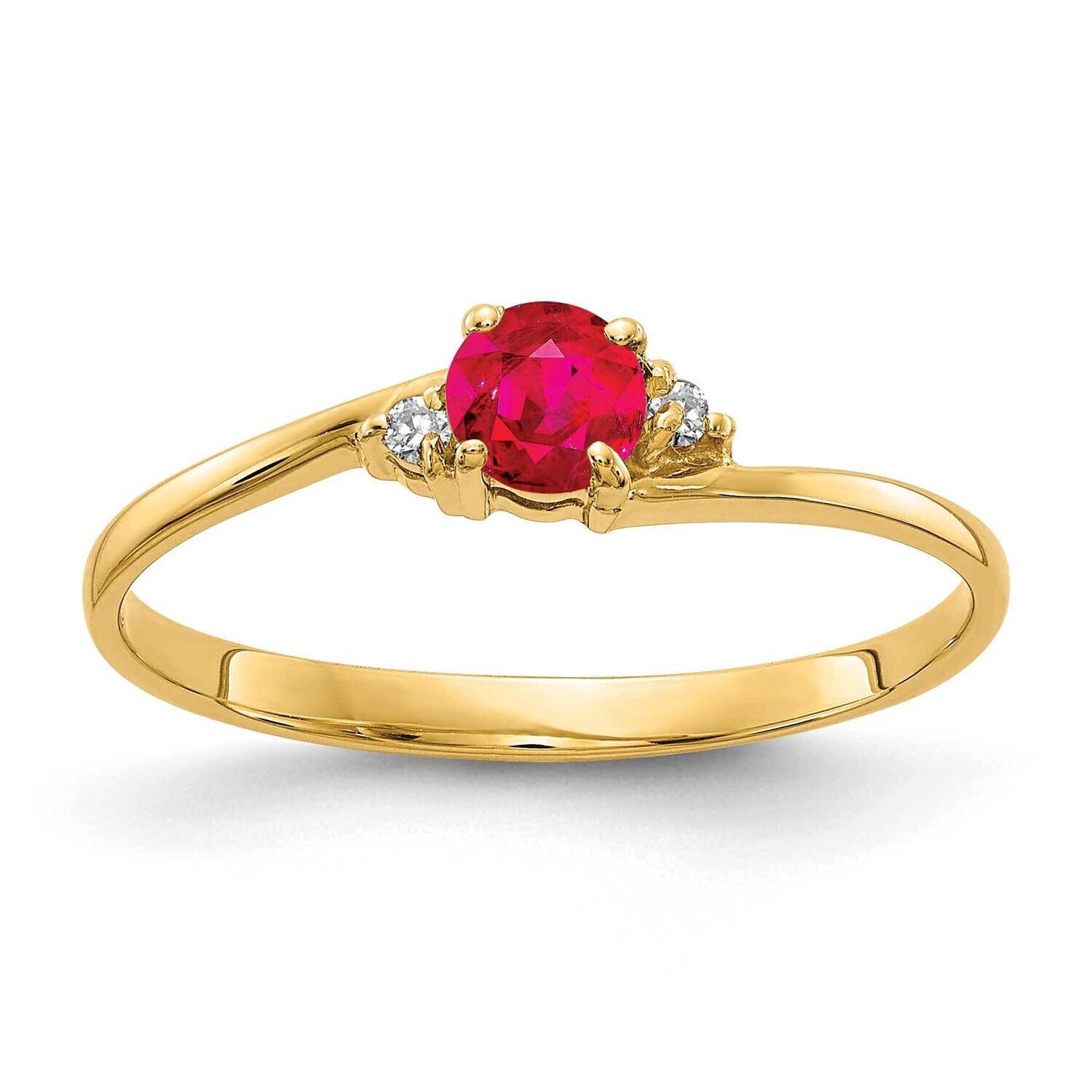 4mm Ruby Aa Diamond Ring 14k Gold Y4712R/AA, MPN: Y4712R_AA, 883957595740