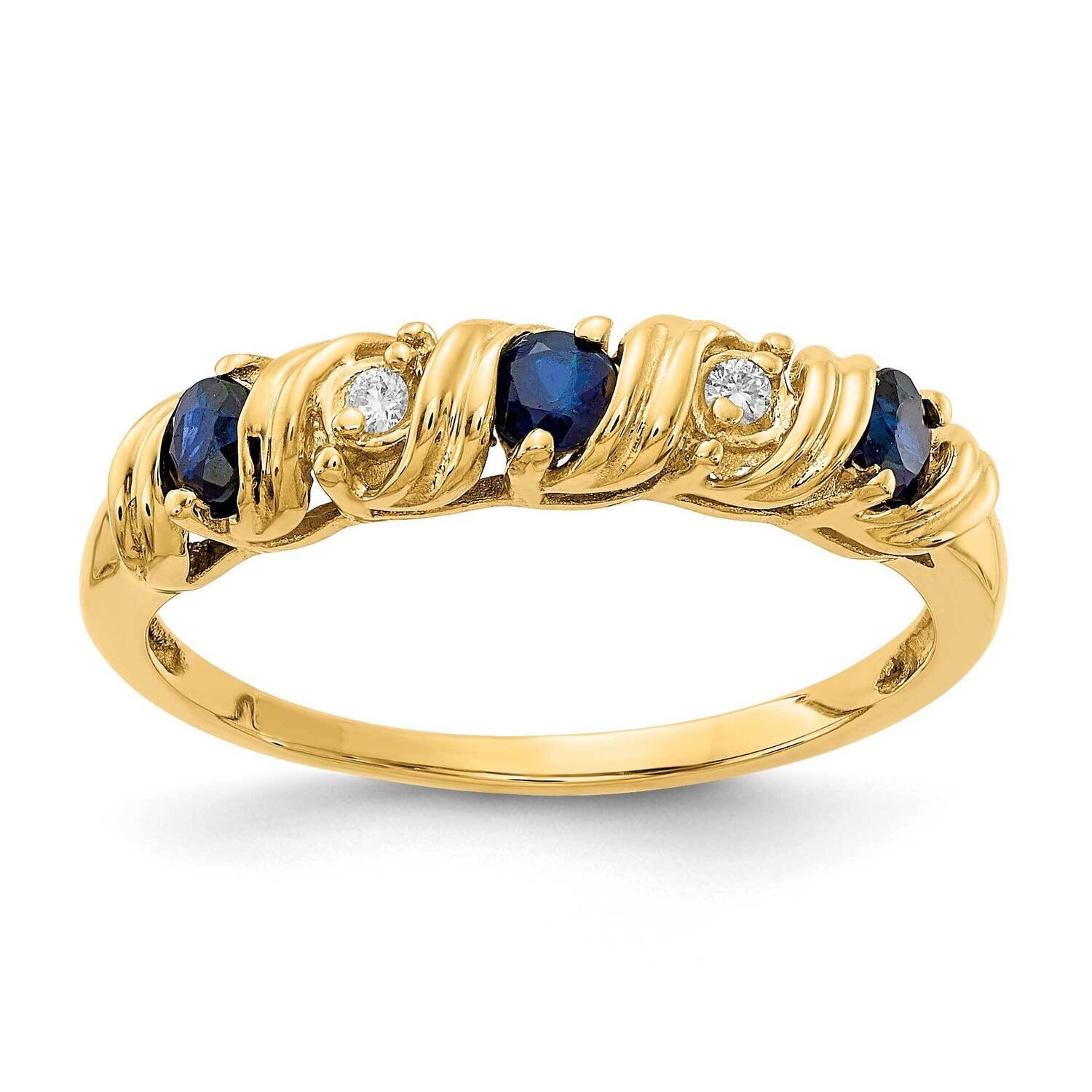 2.75mm Sapphire Aaa Diamond Ring 14k Gold Y4718S/AAA, MPN: Y4718S_AA, 883957594606